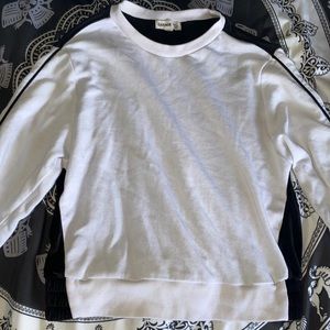 A cropped sweatshirt